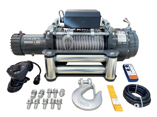 Евакуаційна лебідка 18000ES фунтів 8165 кг Позашляховий дуже міцний канатний укладач