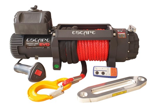 Лебідка Escape EVO 15000 фунтів IP68 з тросами. Синт.