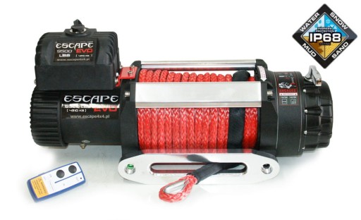 Лебідка Escape EVO 9500 фунтів IP68 з тросами. синтезатор