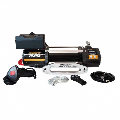 Лебідка Kangaroowinch K12000 12V без троса з направляючою 5443 кг