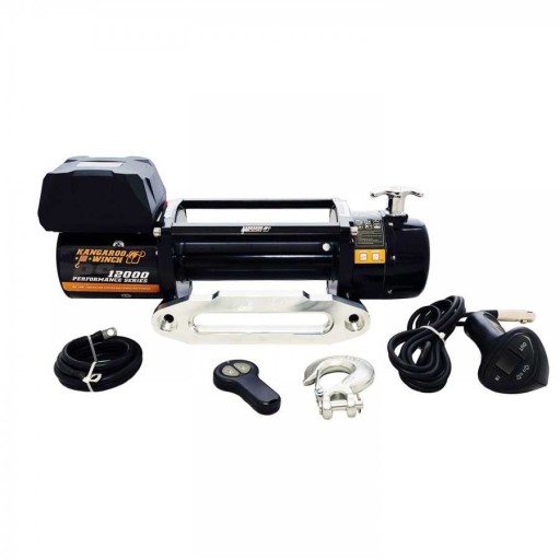 Лебідка Kangaroowinch K12000PS 12V без троса з направляючою 5443 кг