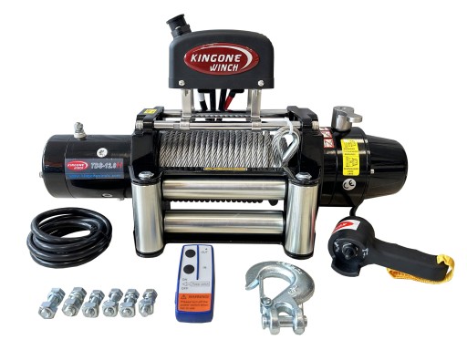 Лебідка KingOne TDS-12.0H 12000 фунтів 5443 кг зі сталевим тросом 4x4 Offroad