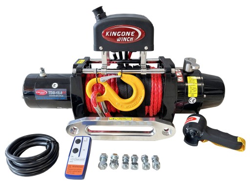 Лебідка KingOne TDS-12.0H 12000 фунтів 5443 кг з синтетичним тросом Offroad