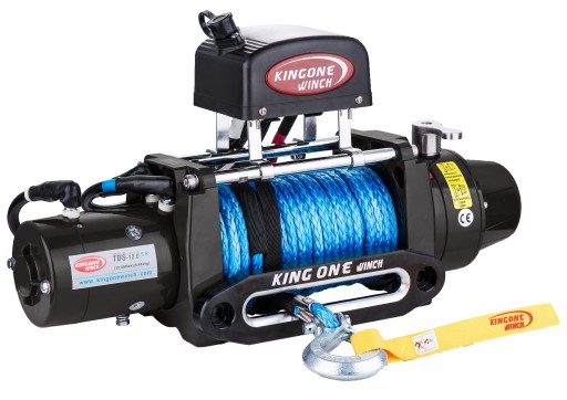 Лебедка Kingone TDS-12.0/12V/SR с синтетическим тросом, лебедка 12000 фунтов ORE4x4