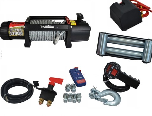 Титанова лебідка HUNTER 13000lbs 12V