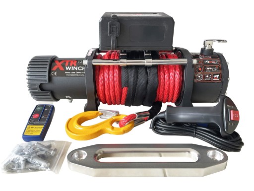 Лебідка XTR 12000 фунтів із синтетичним тросом