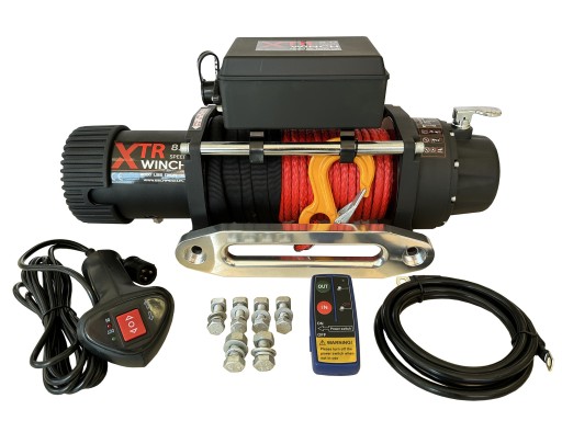 XTR 8000 3600 кг позашляхова лебідка 4x4 з 8 мм синтетичним тросом 25 м
