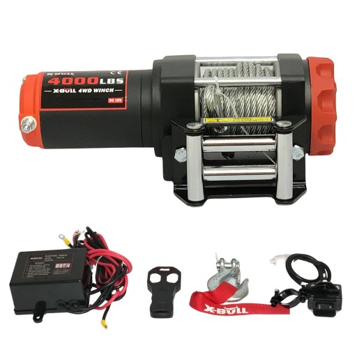Электрическая лебедка Quad 12 В, 1818 кг Автомобильная канатная лебедка X-Bull