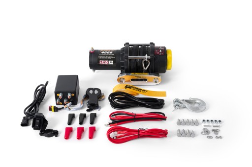 Электрическая лебедка 4000 фунтов 12В QUAD автомобиль 1814 кг синтетический