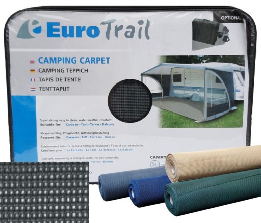 ETGS0027.0400 - Ковровое покрытие для вестибюля Camptex 200x250 Антрацит EuroTrail в-ва