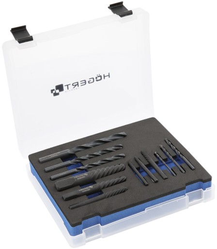 Экстракторы для сломанных винтов со сверлами Hoegert Technik HT8G400.