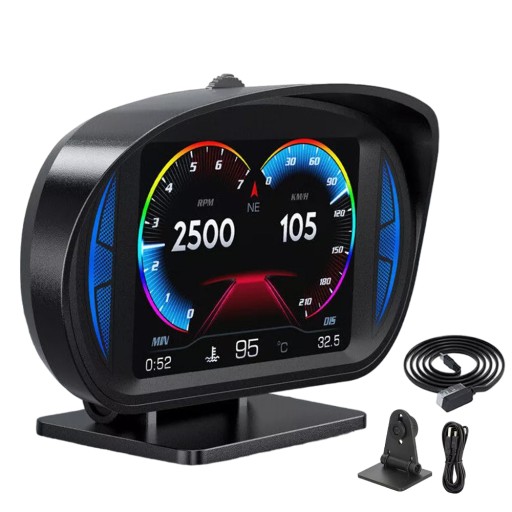 Отображение скорости автомобиля Инклинометр HUD ПРОЕКТОР GPS OBD HEAD-UP