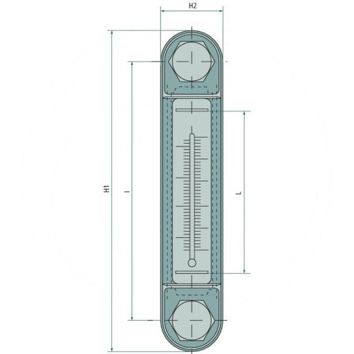 85004071 - Смотровое стекло 254mm M12 с гранитным термометром