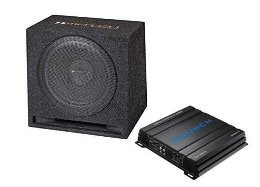 Підсилювач CRUNCH GPX600. 2 сабвуфер MATCH MW12E-D
