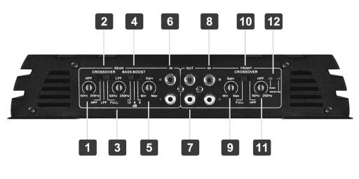 Підсилювач Crunch GPX1000. 4 4X125 Вт RMS при 2 ом