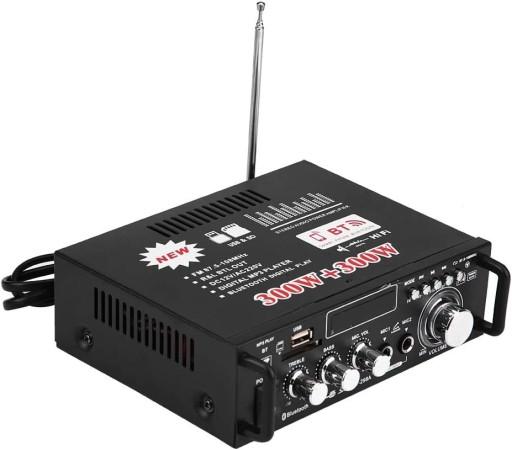 Підсилювач HiFi 600W BT USB пульт дистанційного керування 12V/230V