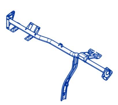 678704371R - Посилення, пружинна балка приладової панелі