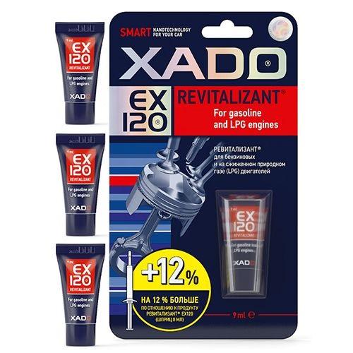 XADO EX120 РЕВИТАЛИЗАЦИЯ ДЛЯ БЕНЗИНА 3х9мл