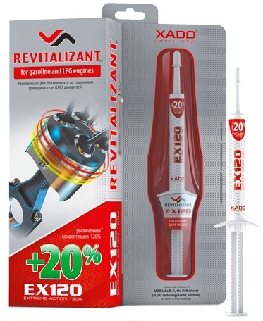 БЕНЗИНОВІ ДВИГУНИ XADO REVITALIZANT EX120 LPG