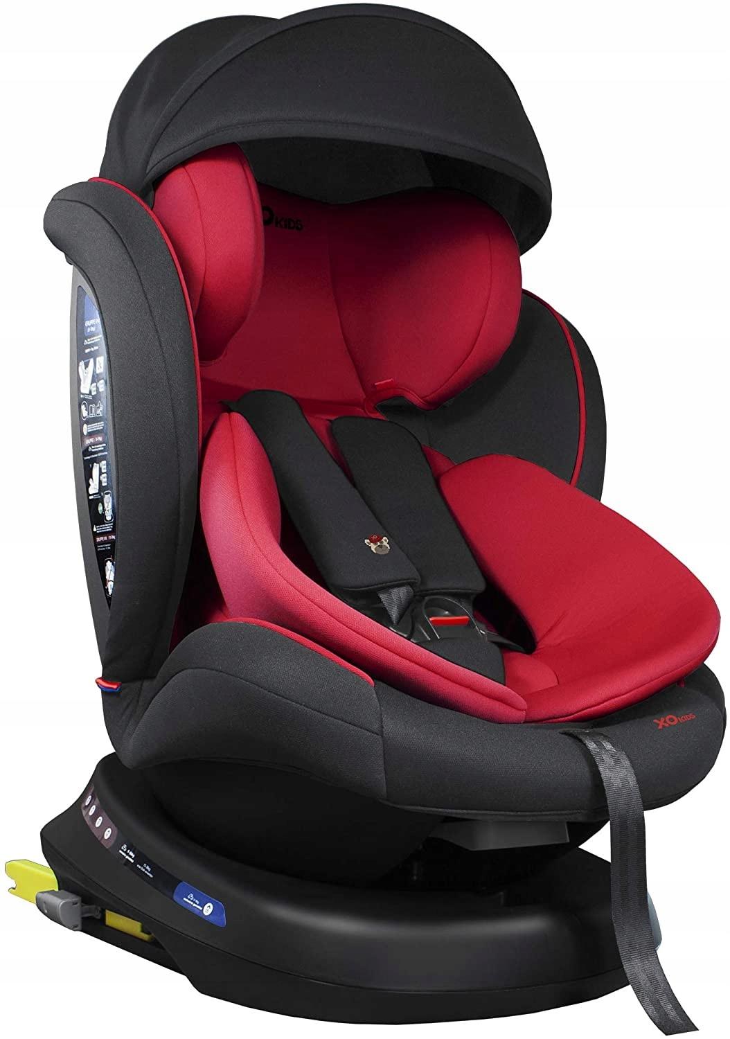 Xomax s64 поворотний автокрісло Червоний Чорний