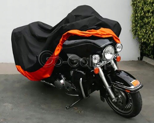 XXXL Помаранчевий чохол для мотоцикла Harley