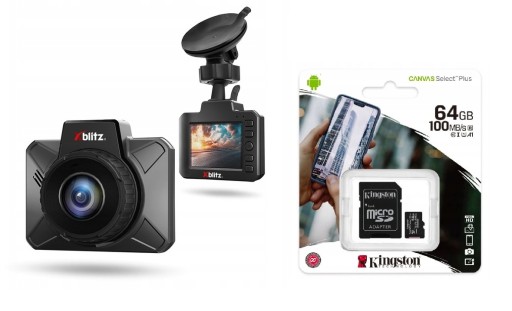 Xblitz X7 GPS Driving реєстратор автомобільна камера Video + 64GB