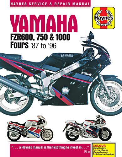 YAMAHA FZR600, 750+1000 ЧЕТЫРЕ - Хейнс (КНИГА)