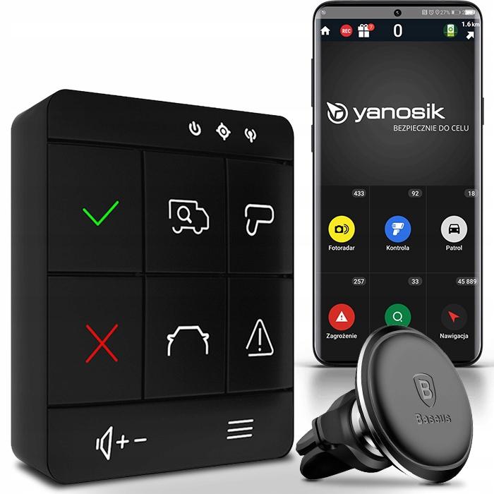 Yanosik XS помічник + e-TOLL + підписка 12M + ручка