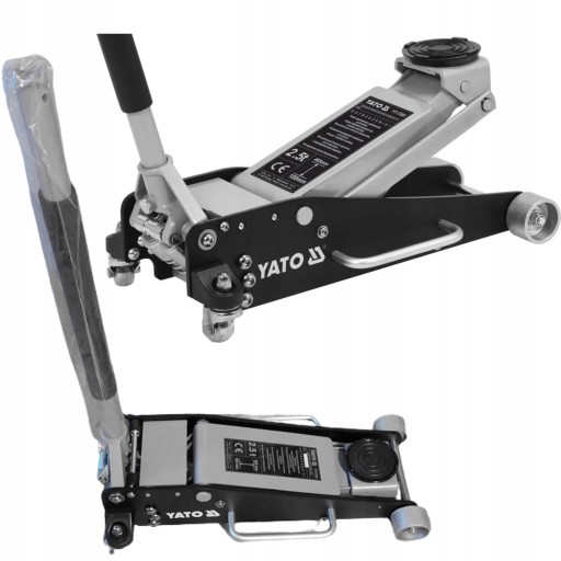 АЛЮМИНИЕВЫЙ ГИДРАВЛИЧЕСКИЙ ДВУХПОРШНЕВЫЙ АВТОМОБИЛЬНЫЙ ПОДЪЕМНИК YATO 2,5T YT-17205