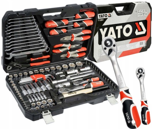 НАБОР ИНСТРУМЕНТОВ YATO БОЛЬШОЙ ДЛЯ МАСТЕРСКОЙ XXL, КЛЮЧИ 122 ПРЕДМЕТА