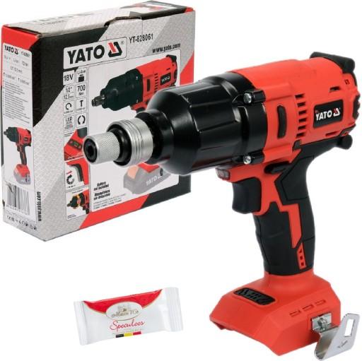КЛЮЧ YATO BEZSZ 1/2 700NM БЕЗ АККУМУЛЯТОРА YT-828061