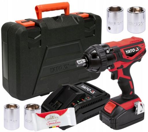 УДАРНИЙ КЛЮЧ YATO 18V 1/2 300NM 2AH ŁAD YT-82804