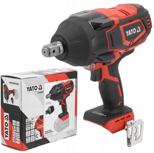 БЕЗЩІТКОВИЙ УДАРНИЙ КЛЮЧ YATO АКУМУЛЯТОРНА 18В 3/4'' 1/2'' 2000НМ БЕЗ АКУМУЛЯТОРА