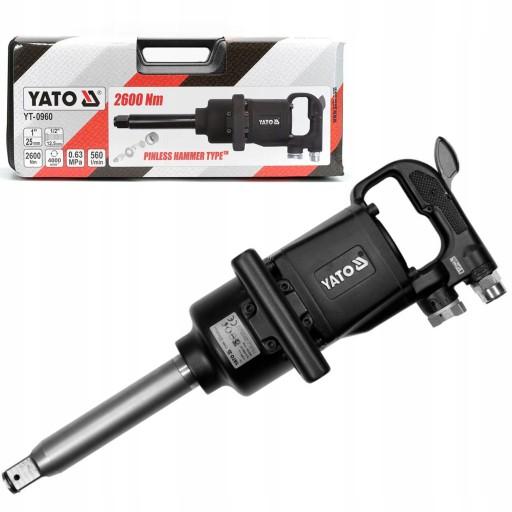 ПНЕВМАТИЧЕСКИЙ УДАРНЫЙ КЛЮЧ YATO DURAL 1 ДЮЙМ 2600 НМ КОРПУСНЫЕ КЛЮЧИ YT-0960