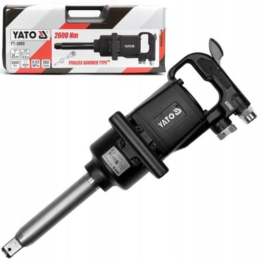ПНЕВМАТИЧЕСКИЙ УДАРНЫЙ КЛЮЧ YATO DURAL 1 ДЮЙМ 2600 НМ КОРПУСНЫЕ КЛЮЧИ YT-0960