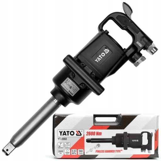 ПНЕВМАТИЧЕСКИЙ УДАРНЫЙ КЛЮЧ YATO DURAL 1 ДЮЙМ 2600 НМ КОРПУСНЫЕ КЛЮЧИ YT-0960
