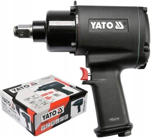 ПНЕВМАТИЧЕСКИЙ УДАРНЫЙ КЛЮЧ YATO ДЛЯ КОЛЕС С ПРИВОДОМ 3/4