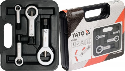 YATO ПОЛНЫЙ КОМПЛЕКТ ГАЙКА РЕЗАК НАБОР 4 ЧАСТИ ЧЕМОДАН YT-0585