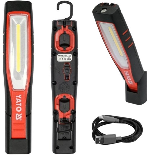 ЛАМПА ДЛЯ МАСТЕРСКИХ YATO 1000LM LED 10W LI-ION АККУМУЛЯТОР YT-08524