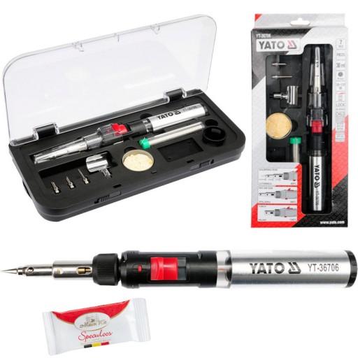 ГАЗОВЫЙ ПАЯЛОК YATO 3 В 1 + АКСЕССУАРЫ YT-36706