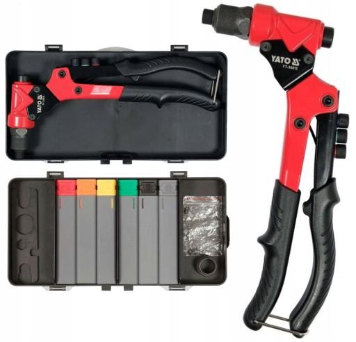 ГАЙКИ ЗАКЛЕПКИ YATO РУЧНІ УНІВЕРСАЛЬНІ 3В1 M3-M6 YT-36013