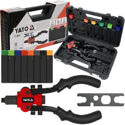 УНИВЕРСАЛЬНЫЙ РЫЧАГОВЫЙ ЗАКЛЕПОЧНИК YATO 3 В 1 YT-360