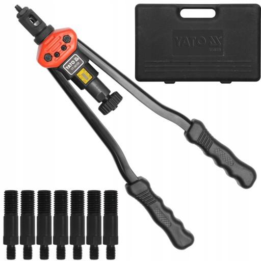РУЧНИЙ КЛЕПАЛЬНИК YATO ДЛЯ ЗАКЛЕПОЧНИХ ГАЙОК M3-M12 В КОНТРОЛІ YT-36129