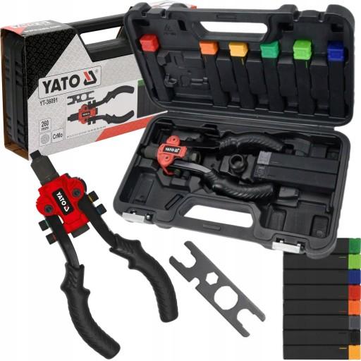 РУЧНИЙ ЗАКЛЕПАЛЬНИК YATO M3-M12 ДЛЯ КЛЕПОЧНИХ ГАЙОК