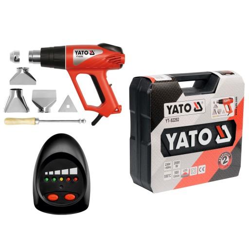 ТЕПЛОВАЯ ПИСТОКА YATO 2000ВТ 50~550°c АКСЕССУАРЫ СВЕТОДИОДНЫЙ КОРПУС