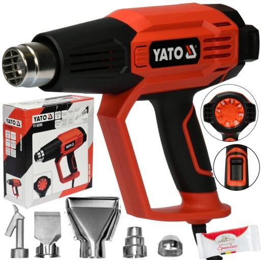 ТЕПЛОВА ГАРНА YATO 2000W 50-600C 3 ПЕРЕДАЧИ YT-82295
