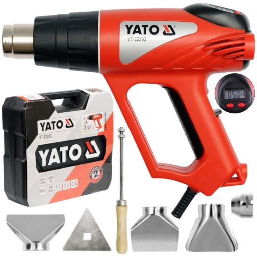ТЕПЛОВА ПАРАЛЛА YATO 2000 Вт 70~600°C LCD АКСЕСУАР YT-82293