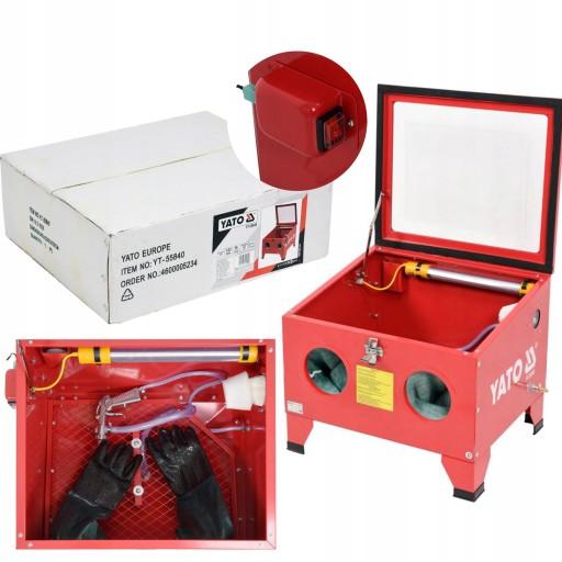 ПІСКОСТРУЙНИЙ АПАРАТ ЯТО КАБІННИЙ, 90л, ПОСТРУЙНИЙ