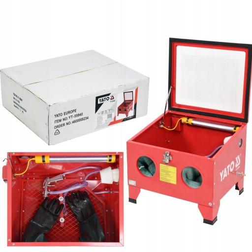 ПІСКОСТРУЙНИЙ АПАРАТ ЯТО КАБІННИЙ, 90л, ПОСТРУЙНИЙ