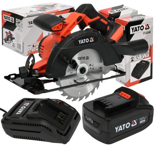 ЦИРКУЛЯРНА ПИЛА YATO YT-82811 165MM + АКУМУЛЯТОР 4AH + ЗАМОВЛЕННЯ